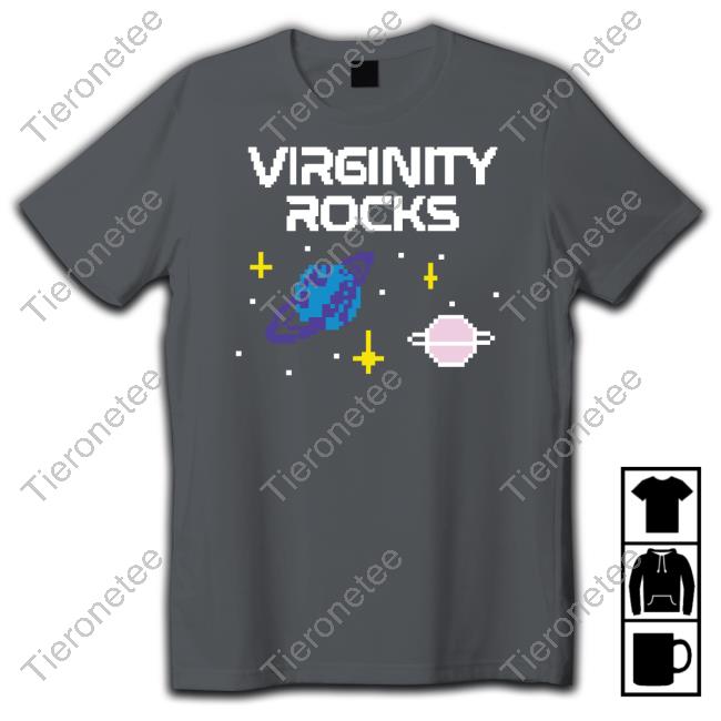Official Virginity Rocks Pixel Space Shirt