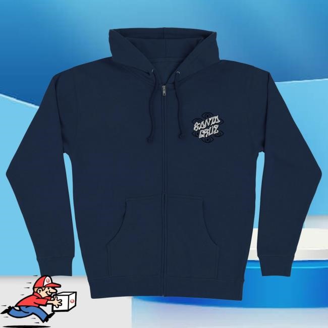 Santa Cruz Salba Eyes Dot Hoodie Heavyweight Skate Brand Drop Us