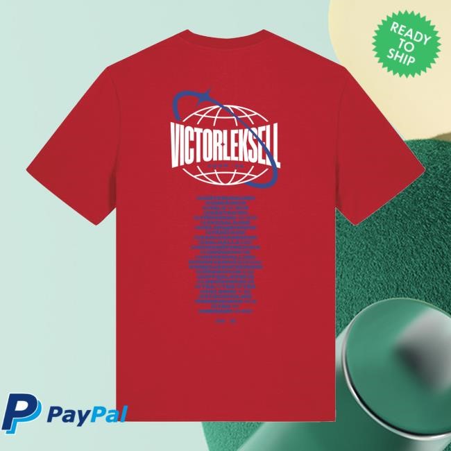 Victor Leksell Official Merch Store Tour T-Shirts Red Victor Leksell Clothing Shop