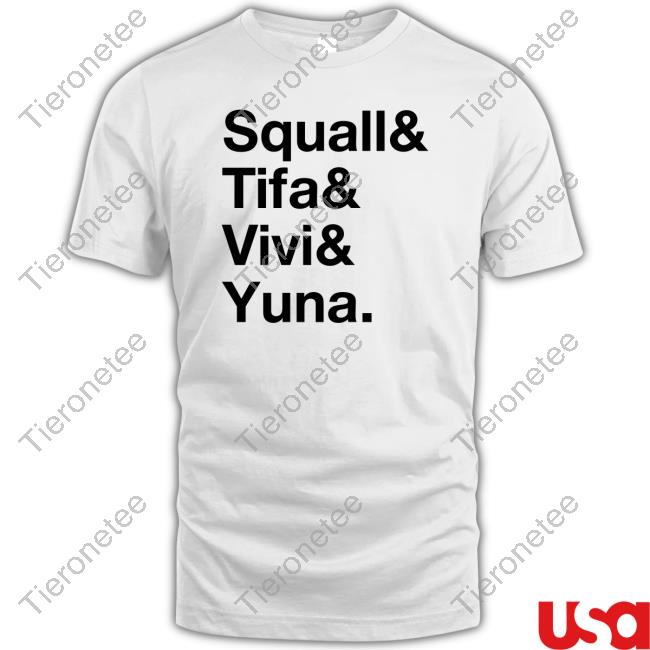 Official Ben Starr Squall & Tifa & Vivi & Yuna Shirt