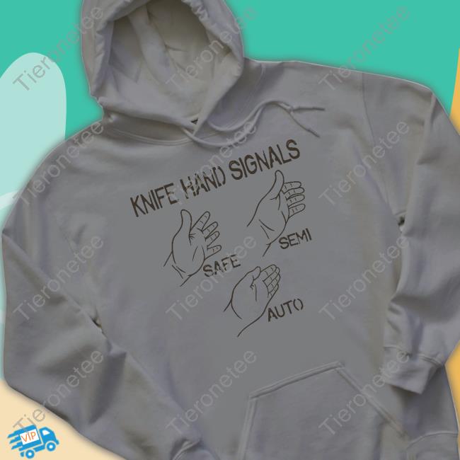 Knife Hand Signals Safe-Semi-Auto Crewneck Sweatshirt