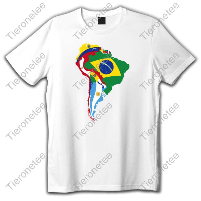 Terrible Maps South America Flag Map Shirt erriblemaps