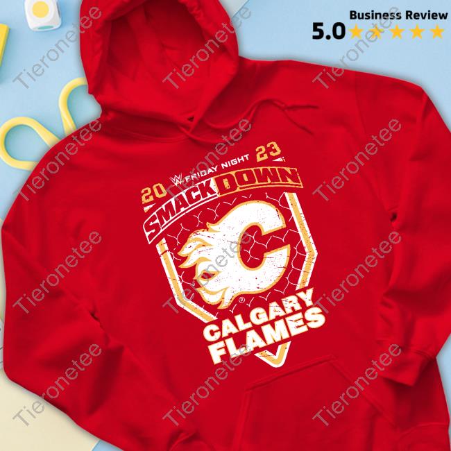WWE Smackdown X Calgary Flames T-Shirt