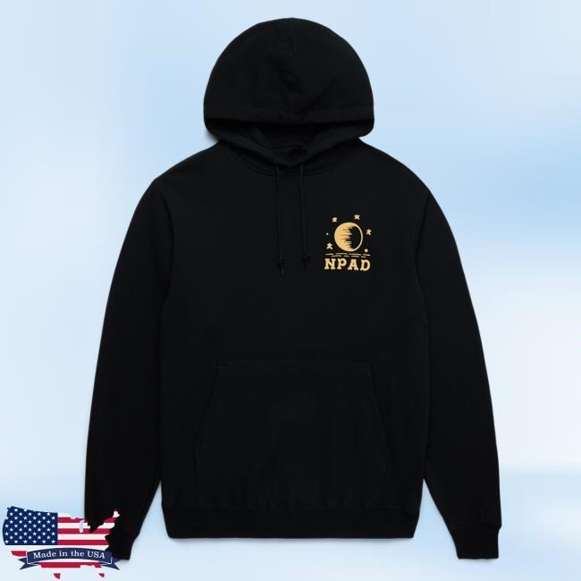 National Park After Dark Shop Merch Cryptid Campfire Hoodie New Black