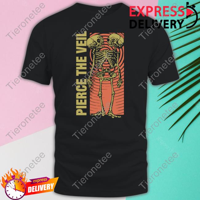 Pierce The Veil Merch Conjoined Skeleton Tee