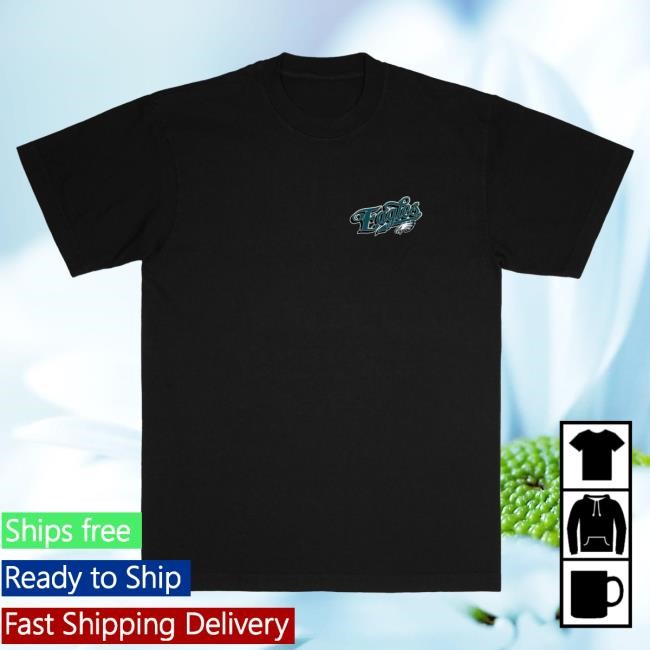 Unisex Philadelphia Eagles Born x Raised Black Pro Script Tshirt NFL Shop Store