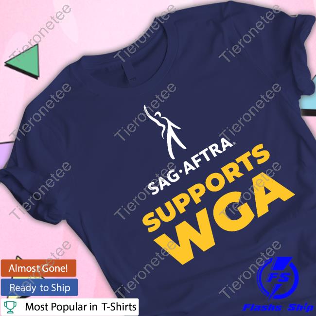 Sag Aftra Supports Wga Special Edition Long Sleeve T-Shirt
