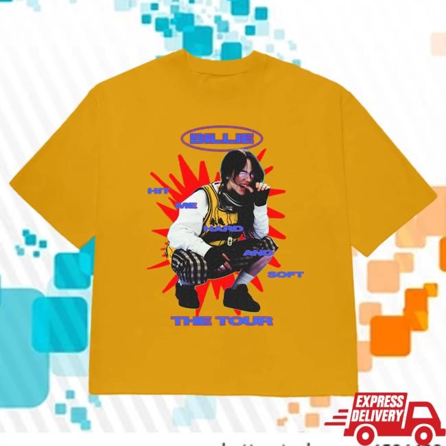Heritage Color Burst Hit Me Hard And Soft The Tour Gold T-Shirt Style