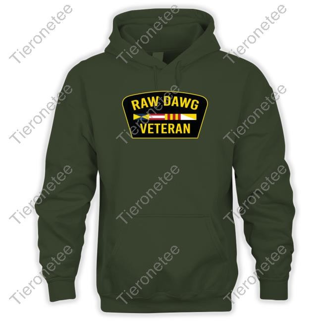 Hoodville Merch Raw Dawg Veteran Long Sleeve Shirt