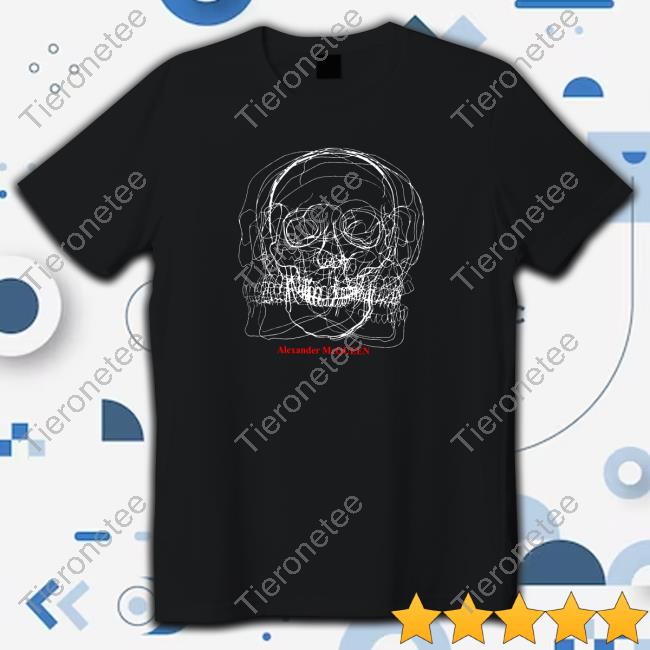 Alexander McQueen Men's Sketch Skull Hoodie