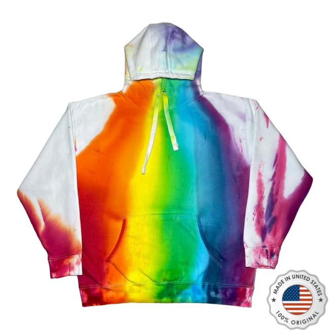 The Tie Dye Company Crayon Melt Rainbow Tie Dye Sweater