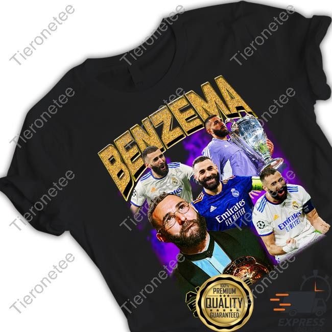 Karim Benzema Ballon D’Or 2022 All Eyez On Me Tee Retro Football Gang Merch