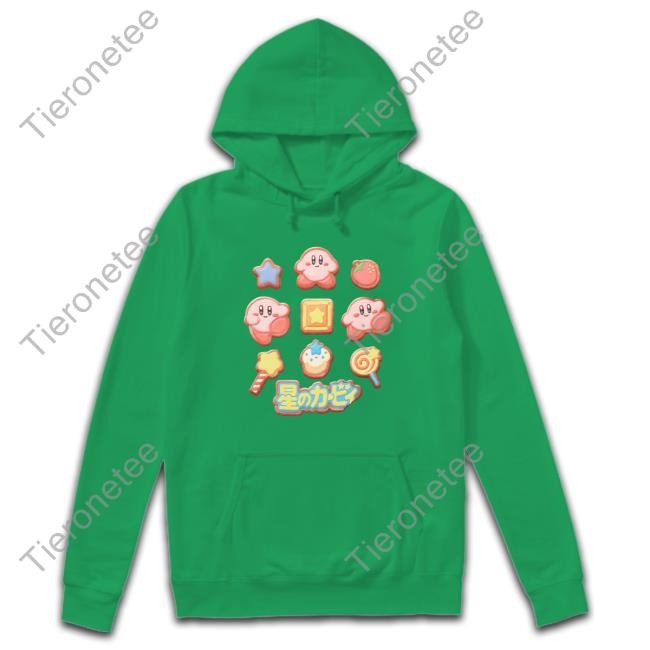 Nintendo Kirby Cookie Icons Kirby Informer TShirts Light Pink