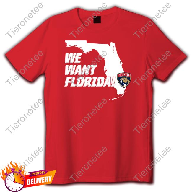 Florida Panthers We Want Florida Crewneck Sweatshirt