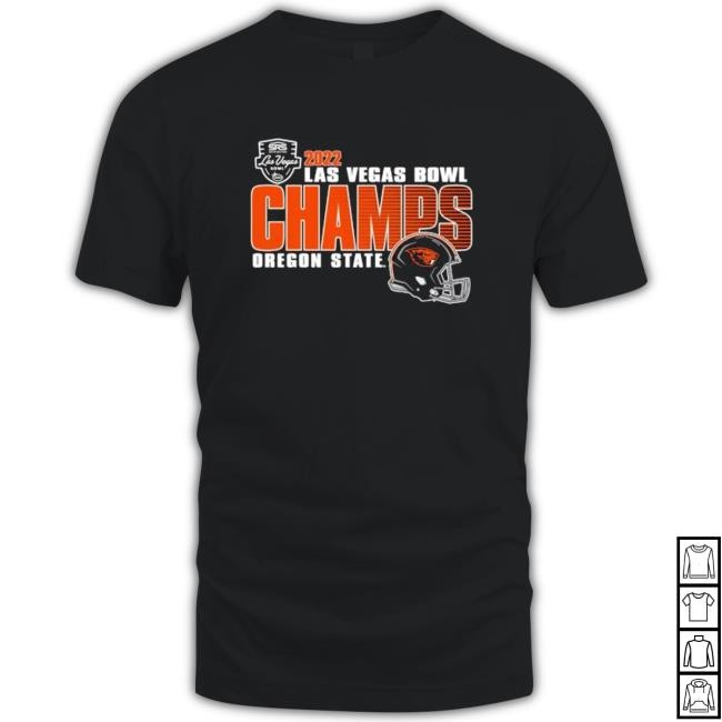 Official Oregon State Beavers 2022 Las Vegas Bowl Champs Oregon State Hooded Sweatshirt