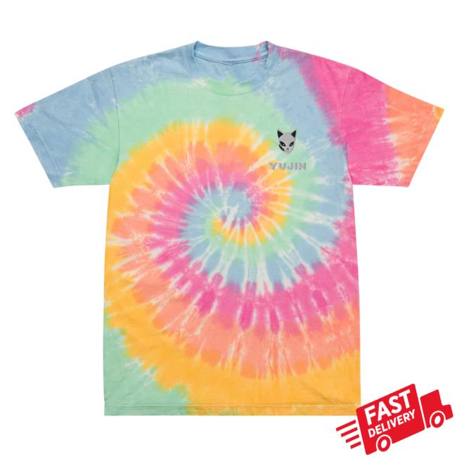 Yujin Clothing Boy In Love Tie Dye T Shirt Sherbet Rainbow Tie-Dye