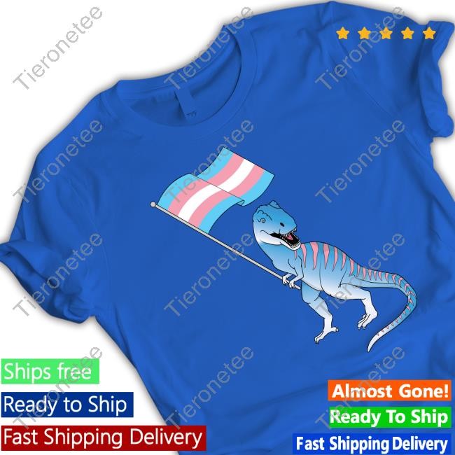 Official Trans Dinosaur Pride Flag Lbgt Gay Lesbian T Shirts Trans People Getting Common Ws Commontransws