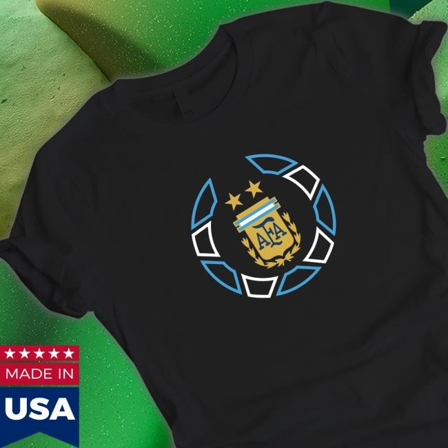 Official world cup 2022 argentina national team ball crest black T-Shirt
