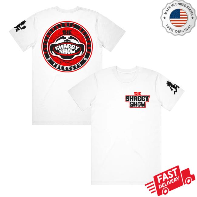 Official The Shaggy Show Circle Logo White - T-Shirts