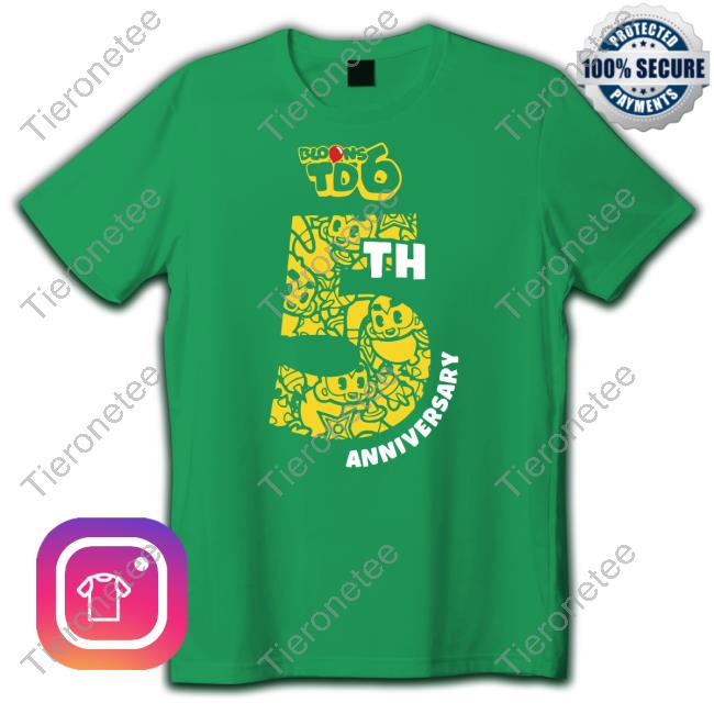Shop Ninja Kiwi Btd6 5 Year Anniversary Hoodie