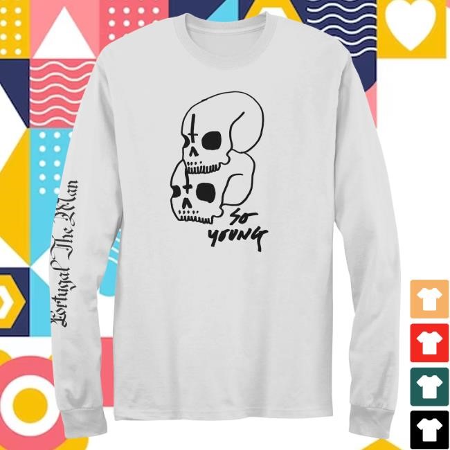 So Young Double Skull Long Sleeve Tee PTM Mercado: Portugal. The Man l Official Store