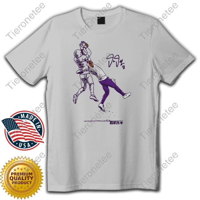 Justin Jefferson The Catch Shirt Grey
