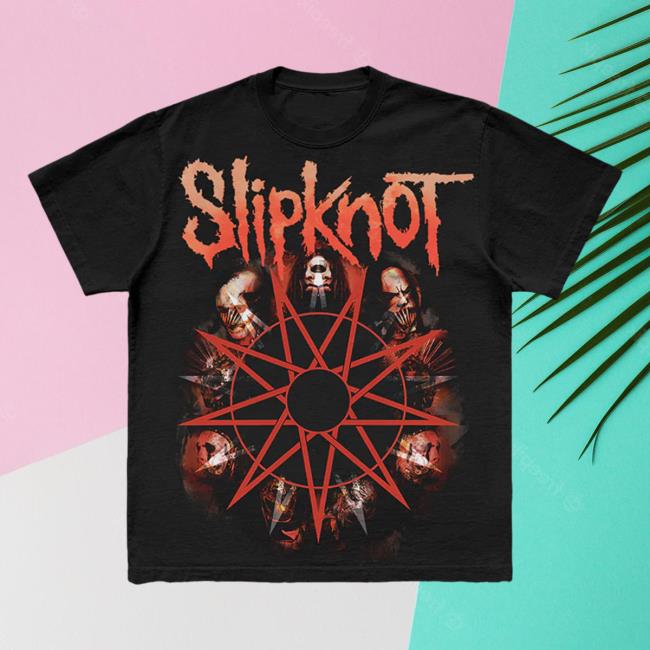 Official Slipknot Merch Double Portrait Tour 2023 Tee Shirt
