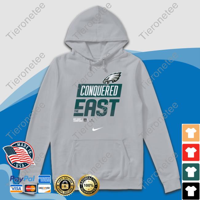 Philadelphia Eagles Conquered The East t shirt Toddler Nike Philadelphia Eagles 2022 NFC East Champions Conquered The East hooded sweatshirt Philadelphia Eagles Shop John Clark Darius Slay