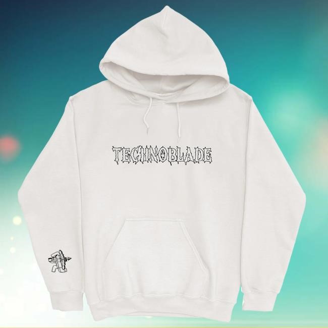 Technoblade 'Diamond Bow' Long Sleeve Hoodie – Technoblade Official