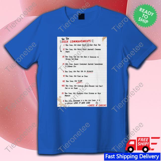 Official The Ten Kick Commandments Shirts
