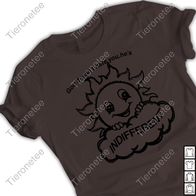 God Doesn't Hate You He's Indifferent Grey Hoodie