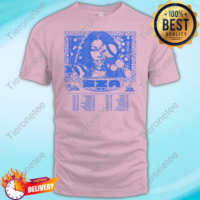 Sza Sos Tour Sza White Sos North America Tour Shirt