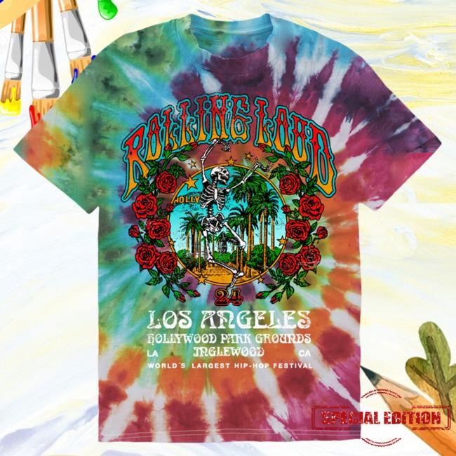 RL LA 24 Sunshine State. Tiedye New Tee Rolling Loud Shop