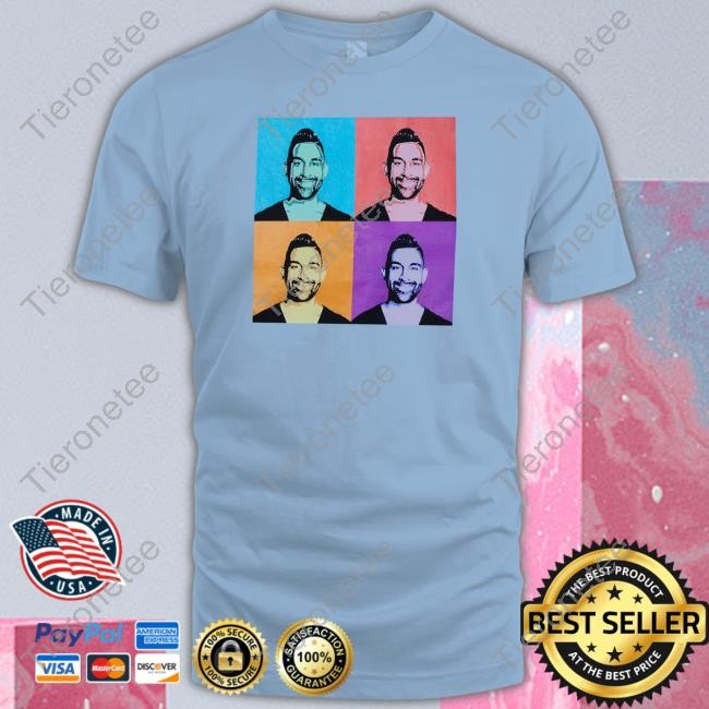 Pop Art Portrait T Shirt Black