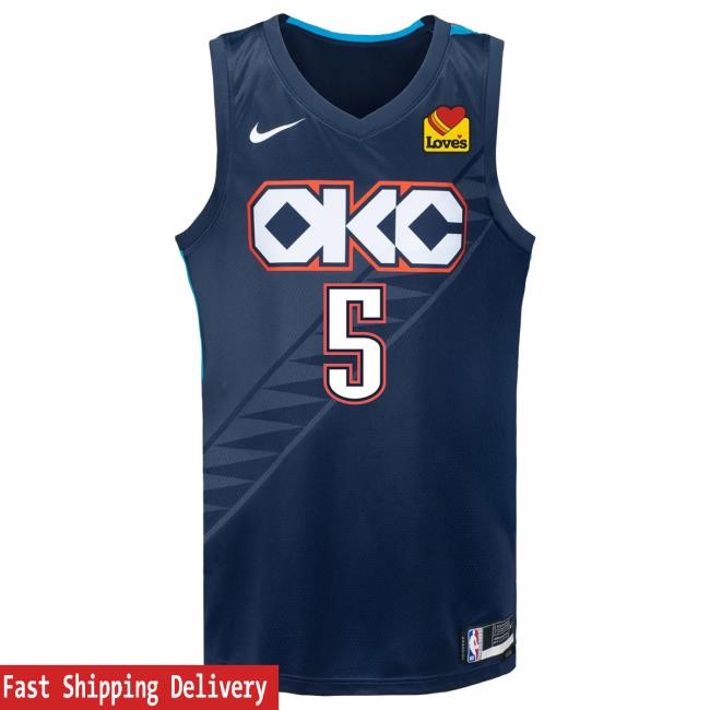 NBA Basketball Oklahoma City Thunder Lu Dort 2025-26 Youth City Swingman Oklahoma City Thunder 2025-26 NBA Basketball City Edition Youth Dort