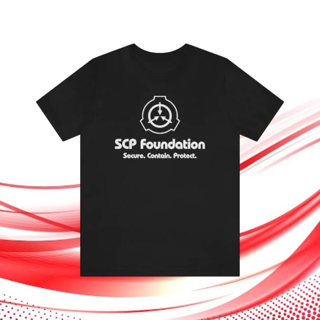 Official SCP Logo with Bottom Text Slogan Short-Sleeve Unisex Shirts
