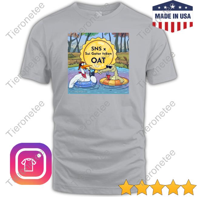 Official Sns X Sui Gator Token Oat Shirt