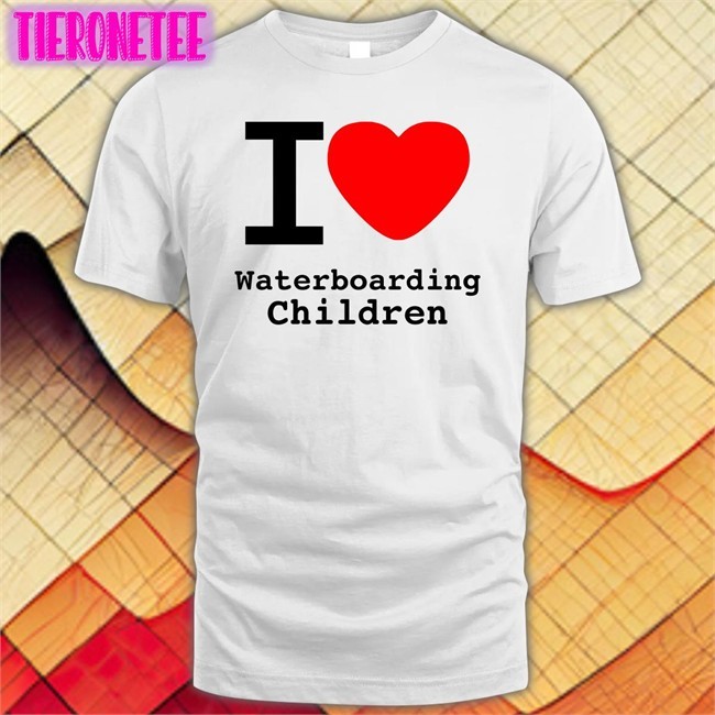I Love Waterboarding Children V Neck T Shirt Shirts With Threatening Auras