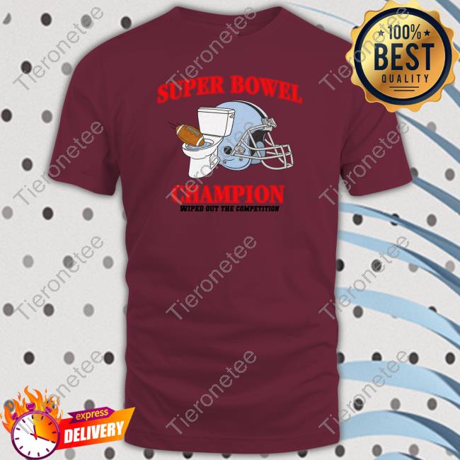 Shitheadsteve Merch Super Bowel Champion Wiped Out The Competition Crewneck Sweatshirt