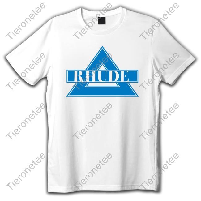 White Rhude Triangle Shirt Rhude Merch