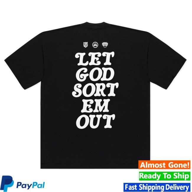 Verdy X Clipse Let God Sort Em Out Logo Hot Shirt (White) | Clipse Merch Store Official
