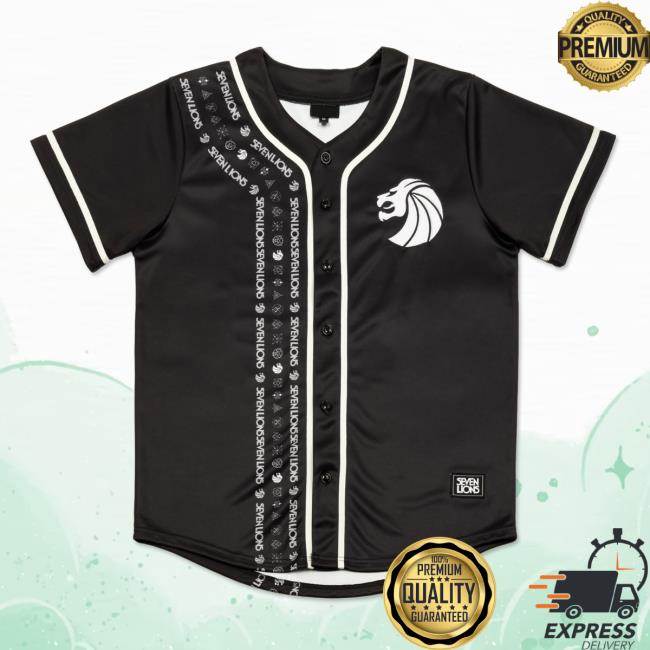 Black Staple Baseball Jersey