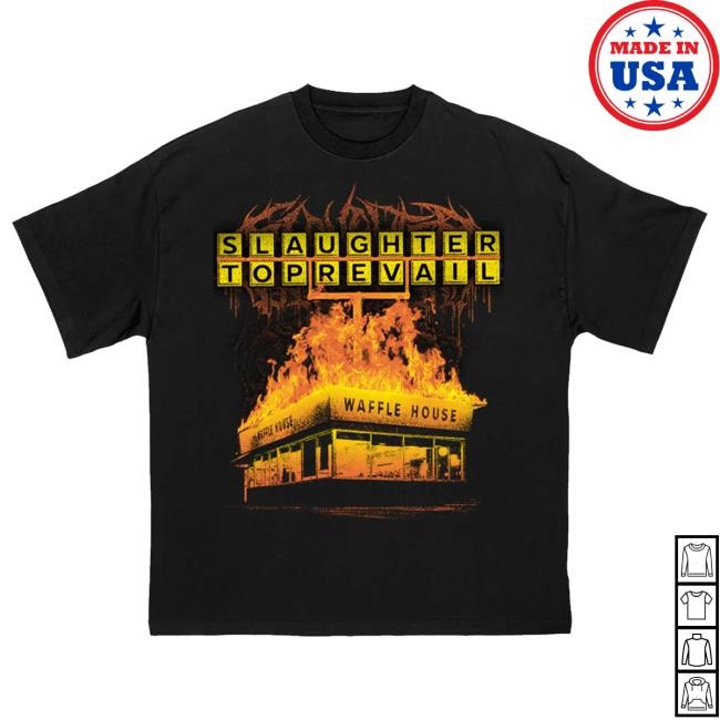 Slaughter To Prevail - Waffle House Shirt White Logo Slaughter To Prevail Merch