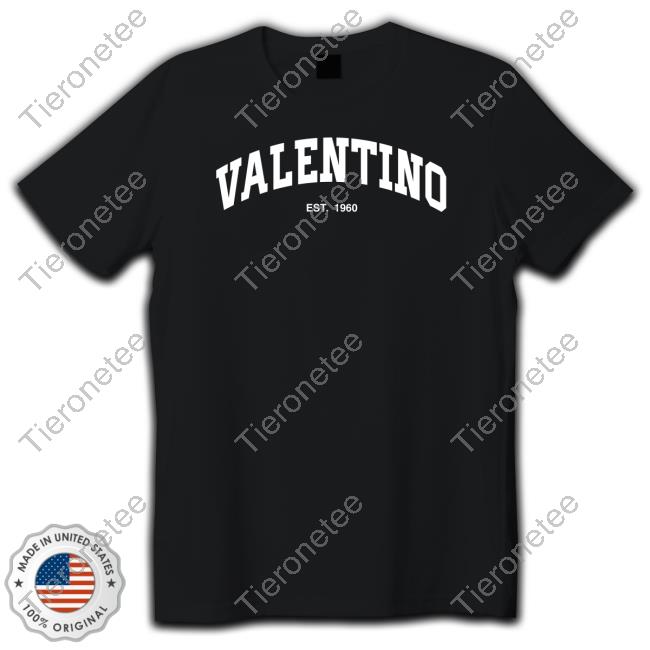 Official Valentino Est 1960 T-Shirt Black
