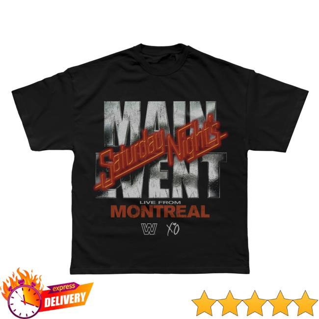 The Weeknd WWE X XO Saturday Night's Main Event Tee Retro Merch