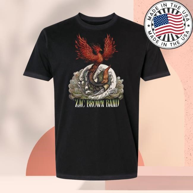 Zac Brown Band Phoenix Tee Shirt Zac Brown Band Merch