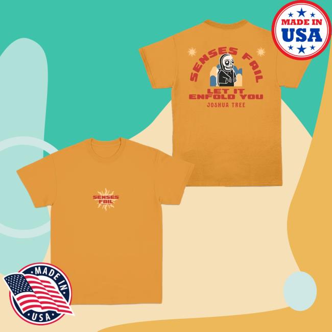 Senses Fail Merch Let It Enfold You Gold Long Sleeve T Shirt