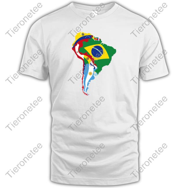 Official South America Flag Map Shirt