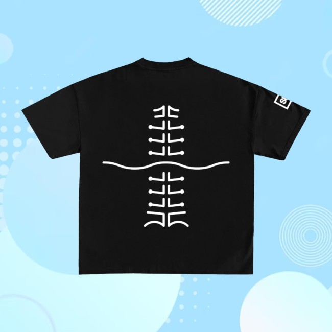 Spiritbox Spine Icon Black Tee Spiritbox Music Merch