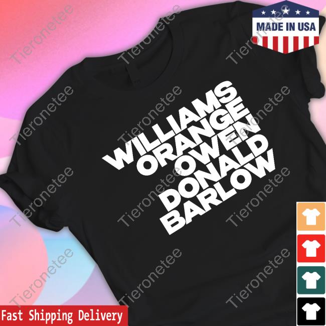 Williams Orange Owen Donald Barlow Shirt
